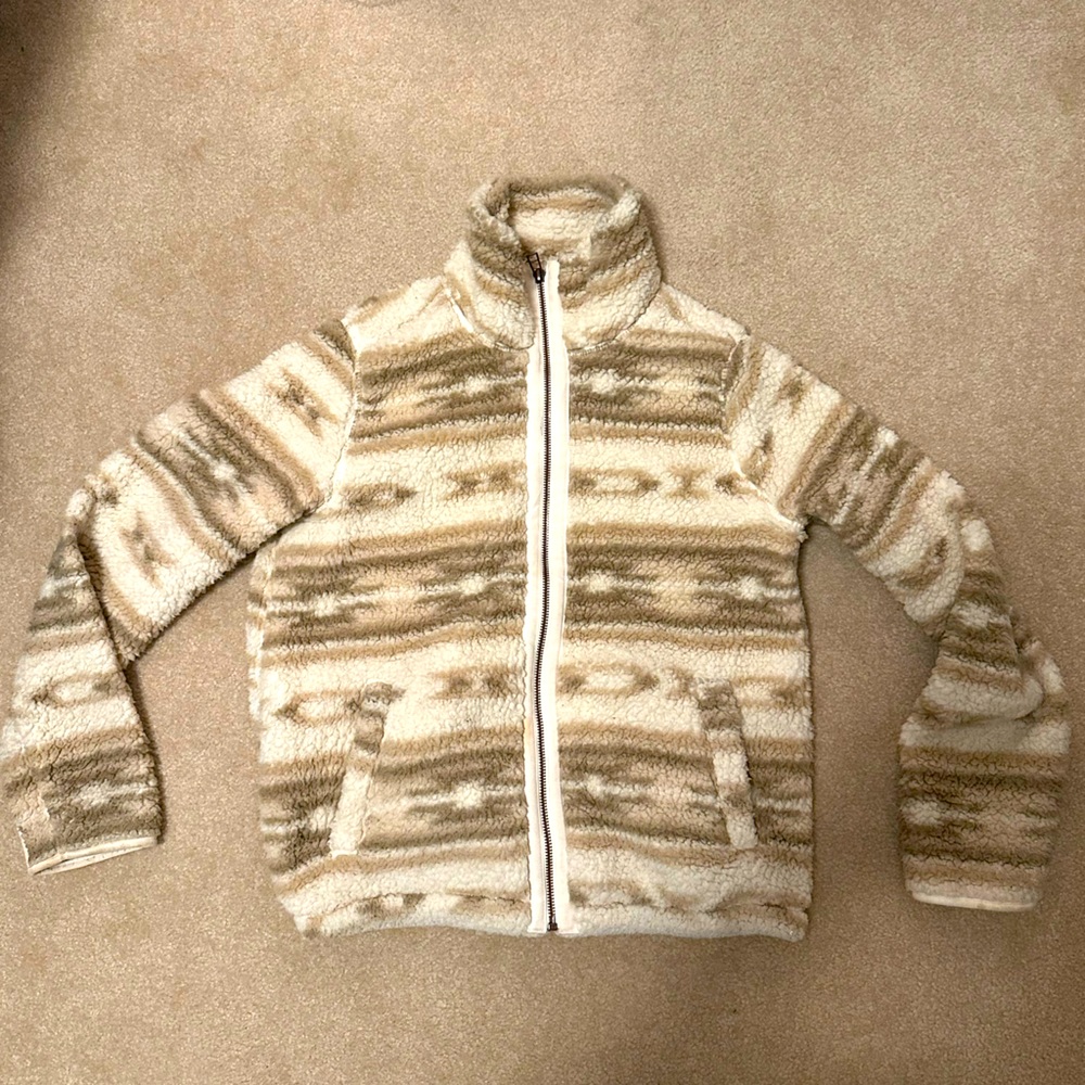 Old navy Sherpa fleece zip up size XS